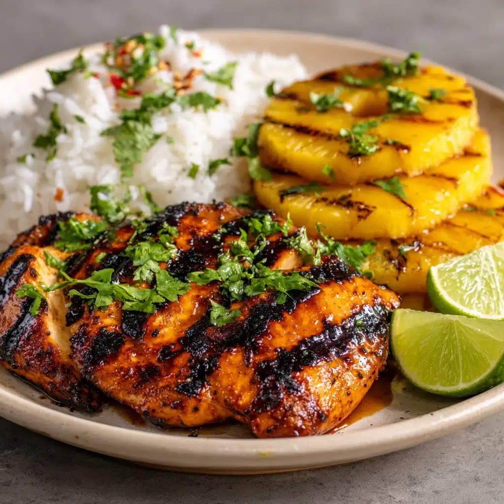 Grilled Aloha Chicken and Pineapple Recipe - Recipe Image