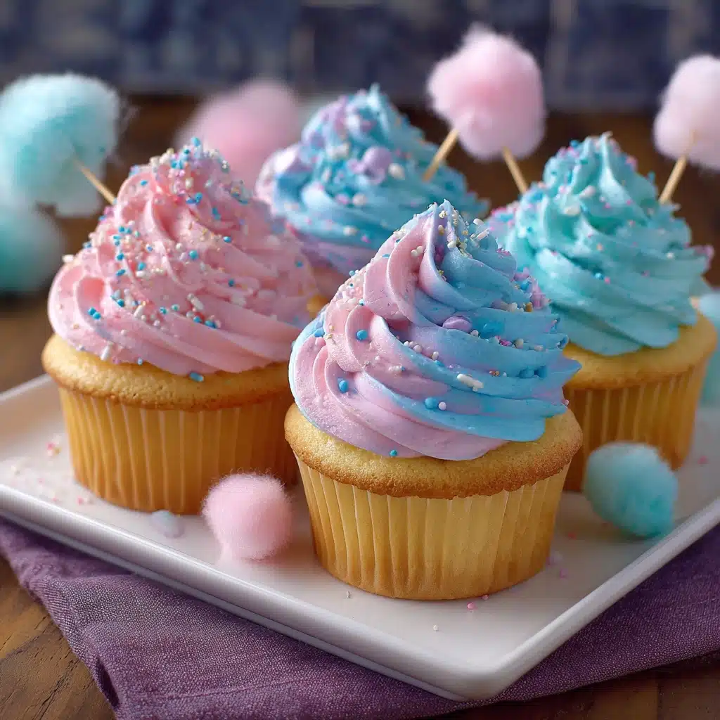 Cotton Candy Cupcakes Recipe - Recipe Image