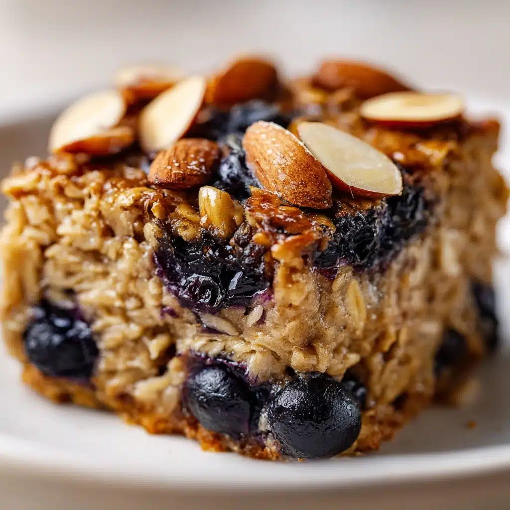 Baked Oats with Blueberries and Almonds Recipe