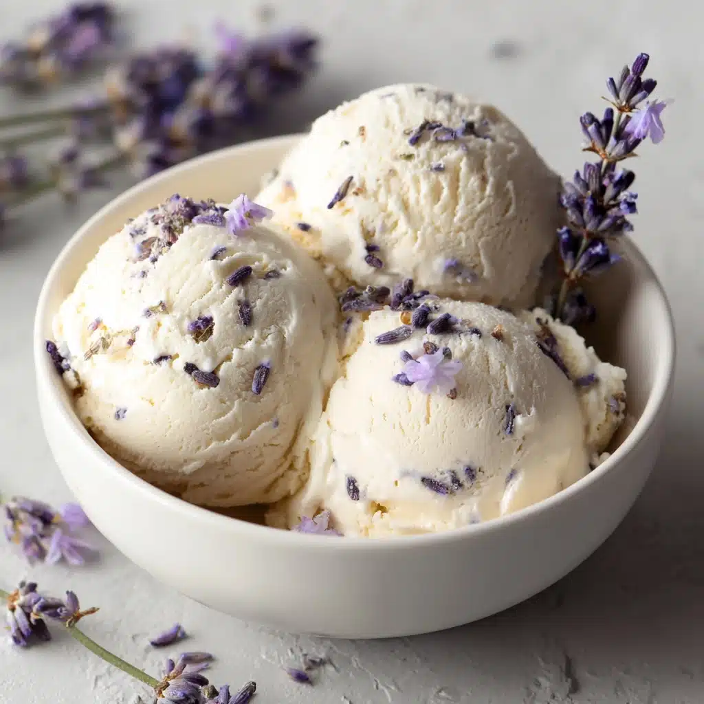 Honey Lavender Ice Cream Recipe - Recipe Image