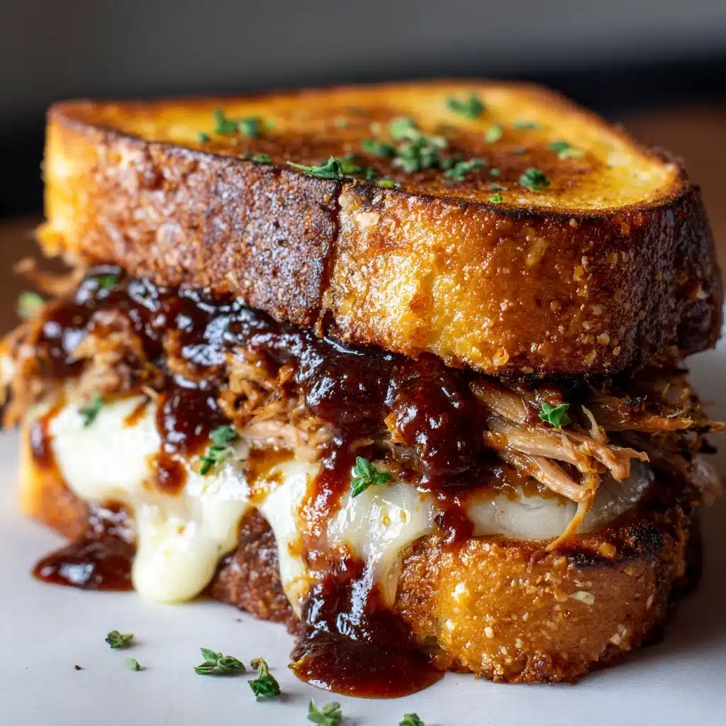 BBQ Chicken Grilled Cheese Recipe - Recipe Image