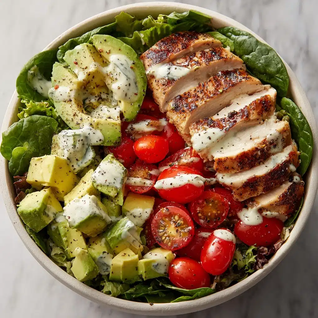 Grilled Chicken & Avocado Salad Bowl Recipe - Recipe Image