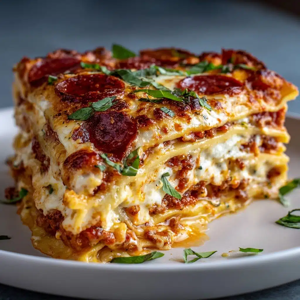 Hearty Pizza Casserole Pie Recipe - Recipe Image