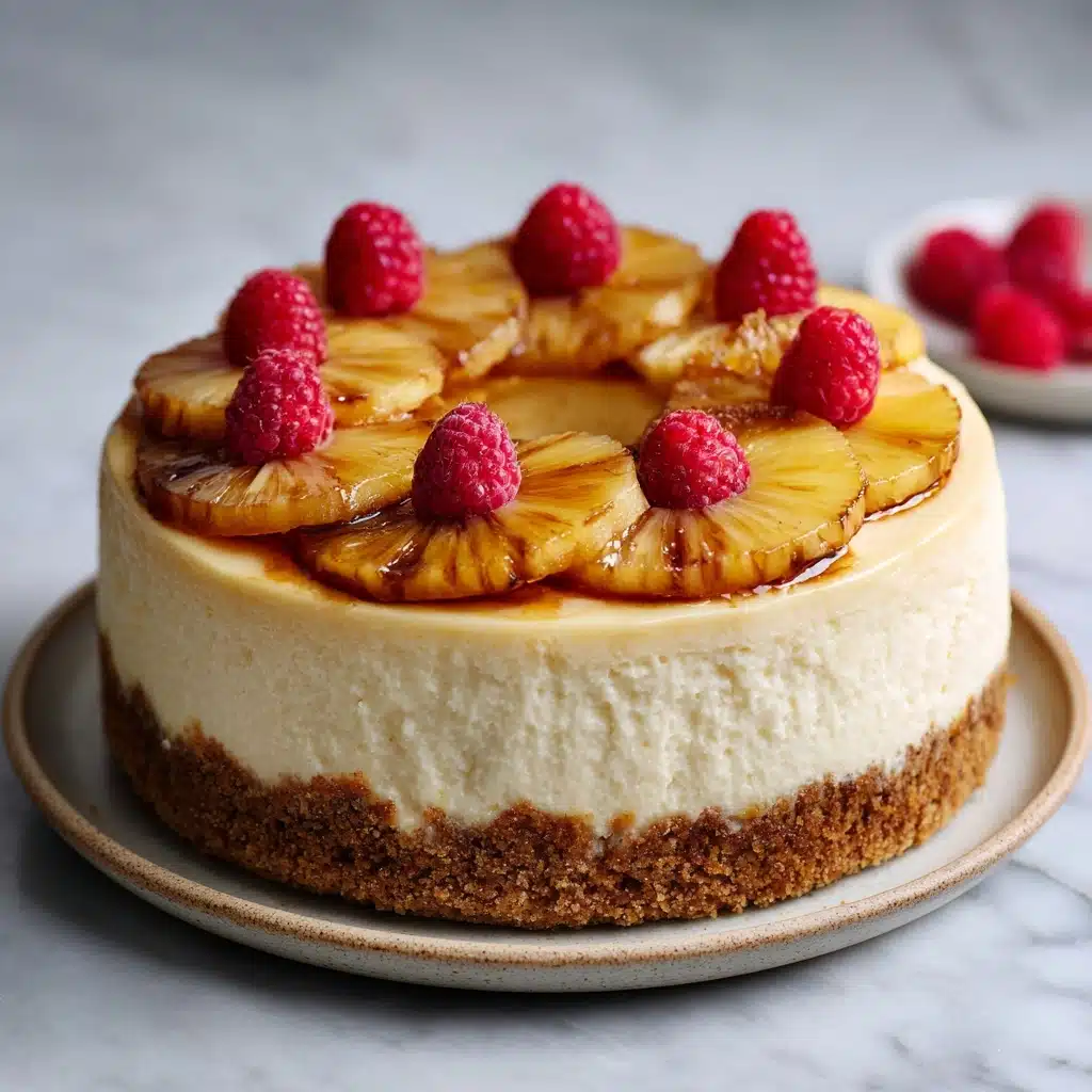 Pineapple Upside-Down Cheesecake Cake Recipe - Recipe Image