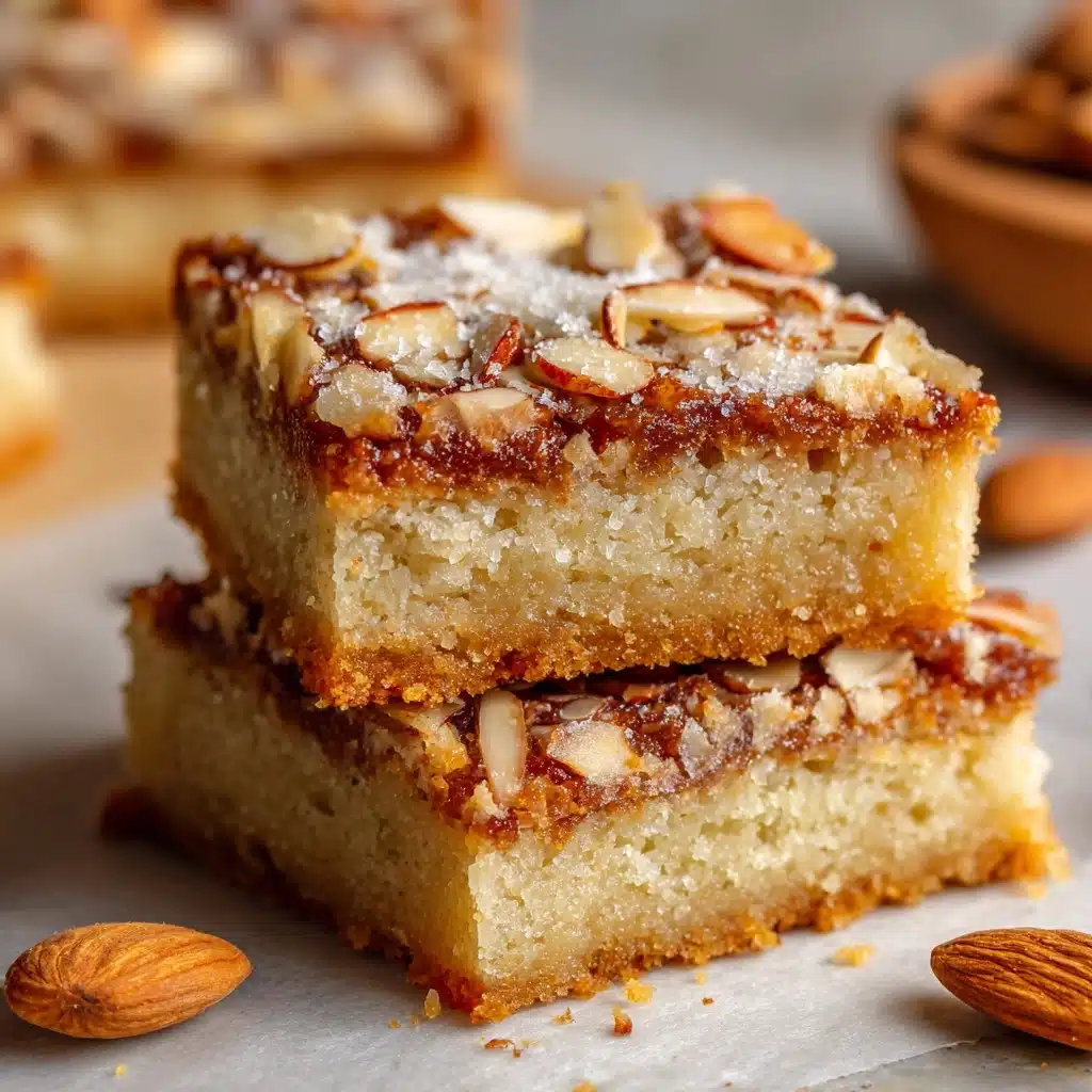Vegan Almond Croissant Cookie Bars Recipe - Recipe Image
