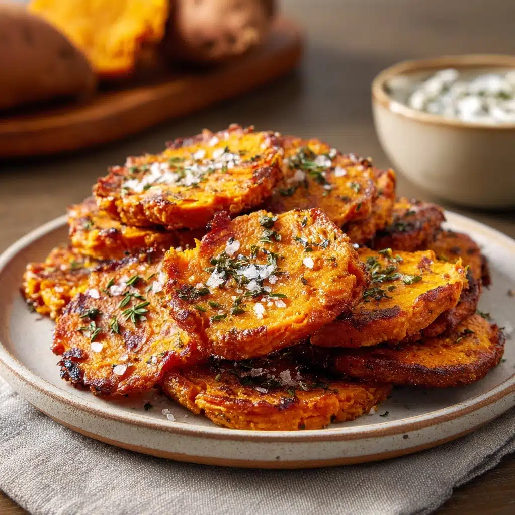 Crispy Smashed Sweet Potatoes Recipe - Recipe Image