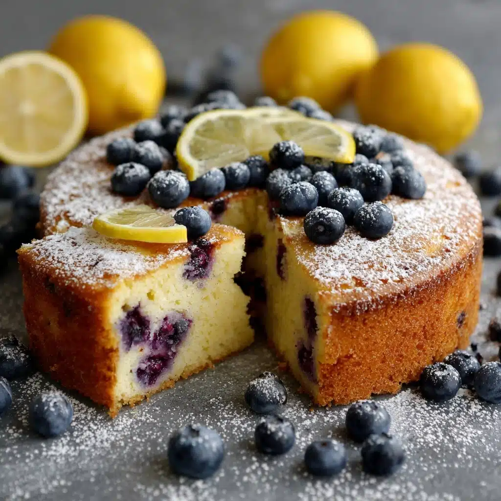 Easy Vegan Lemon Blueberry Cake Recipe