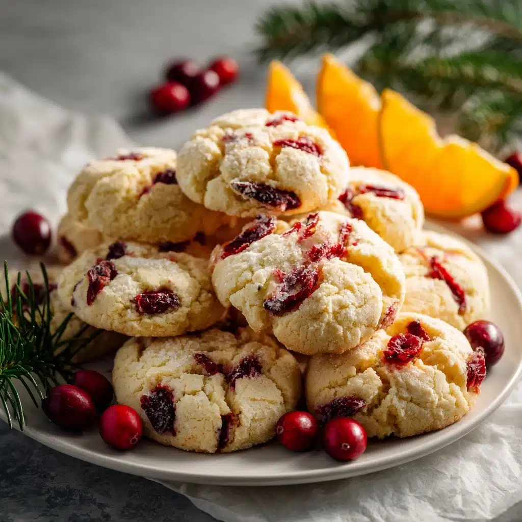 Cranberry Orange Shortbread Cookies Recipe - Recipe Image
