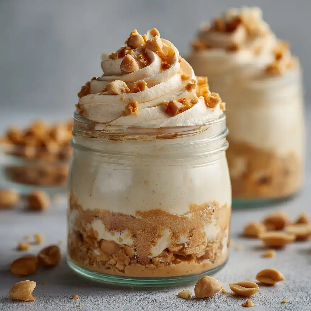 Peanut Butter Mousse with Crunchy Peanuts Recipe - Recipe Image
