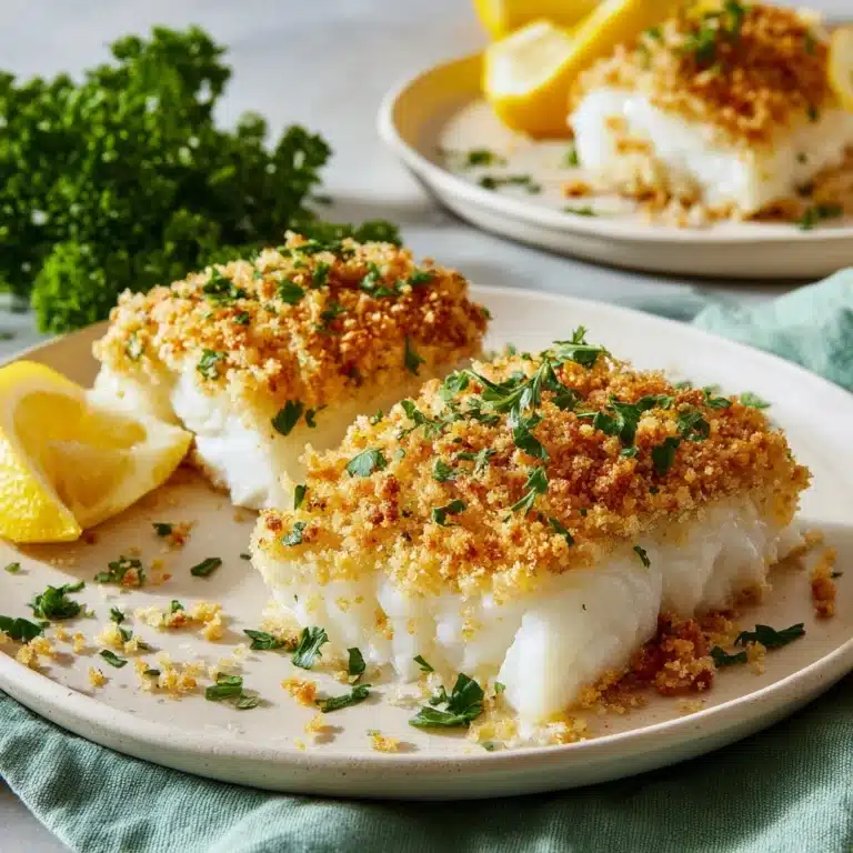 Panko Parmesan Baked Cod Recipe