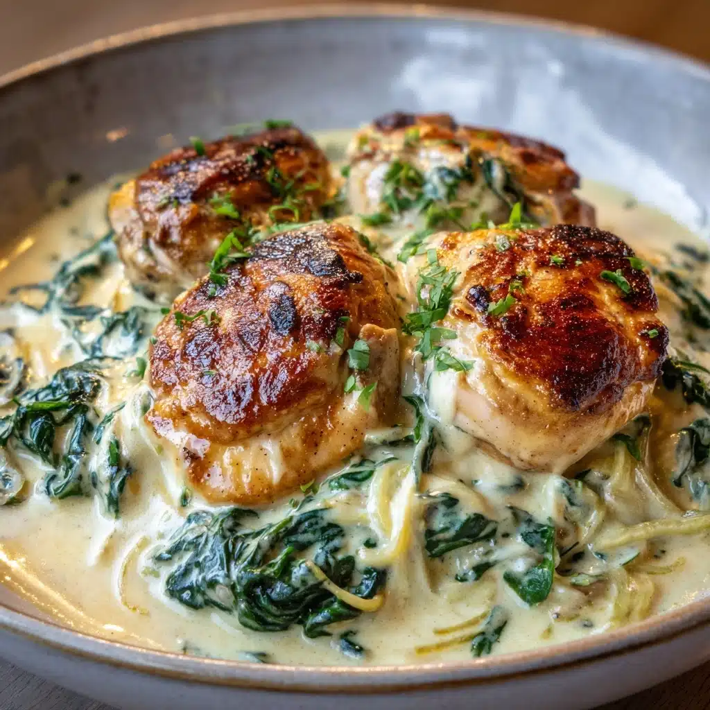 Creamy Chicken and Spinach Casserole Recipe - Recipe Image