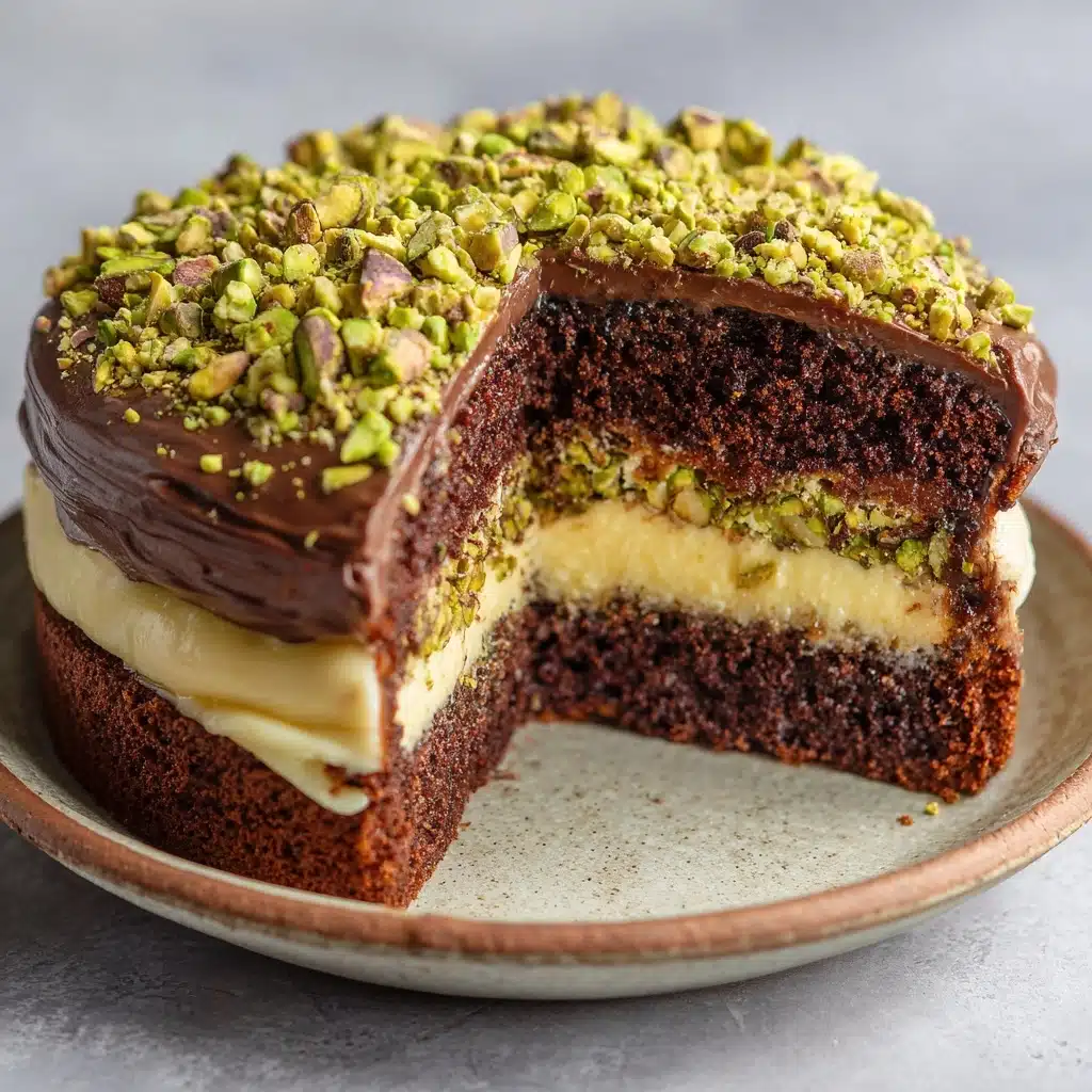 Dubai Chocolate Pistachio Cake Recipe - Recipe Image