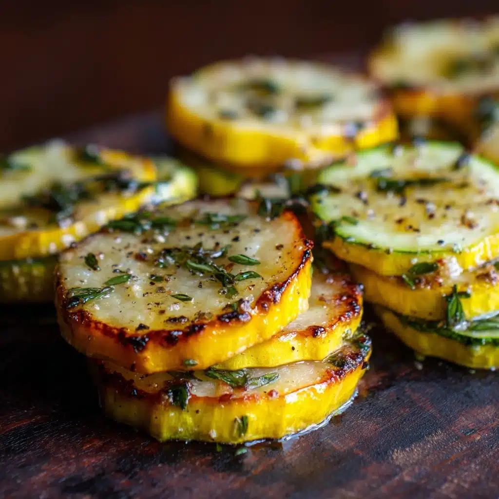 Crispy Baked Cheesy Squash Rounds Recipe - Recipe Image