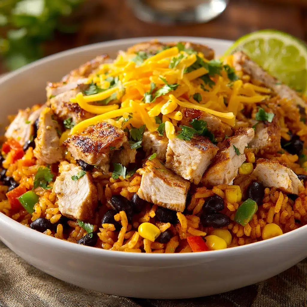 Instant Pot Weeknight Chicken and Rice Burrito Bowls Recipe - Recipe Image