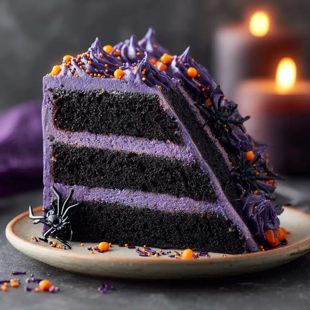 Spooky Black Velvet Halloween Cake Recipe - Recipe Image