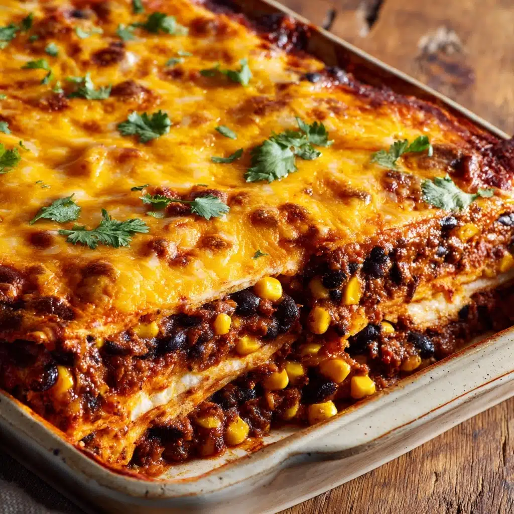 Beef Enchilada Casserole with Corn Tortillas Recipe - Recipe Image