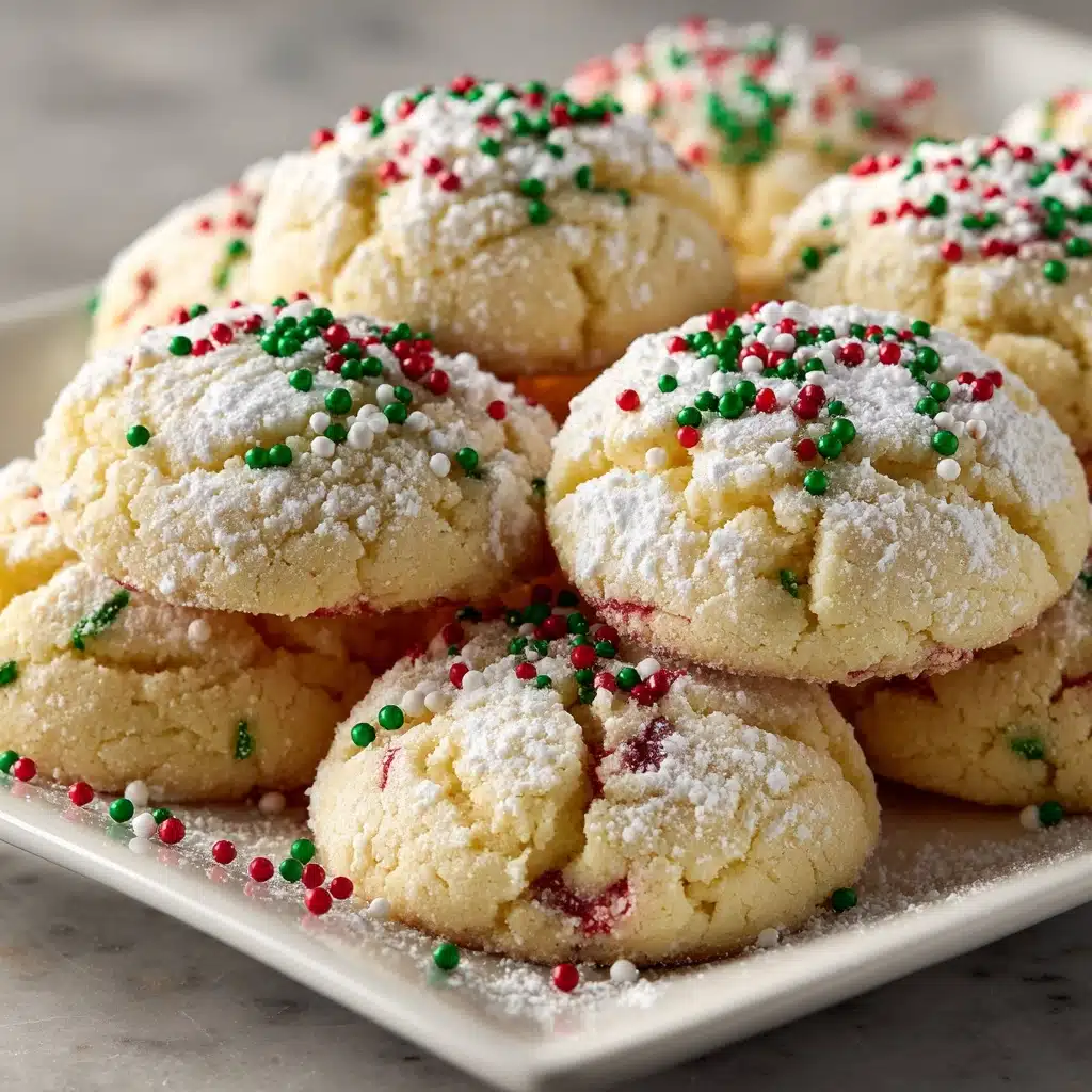 Christmas Ooey Gooey Butter Cookies Recipe - Recipe Image