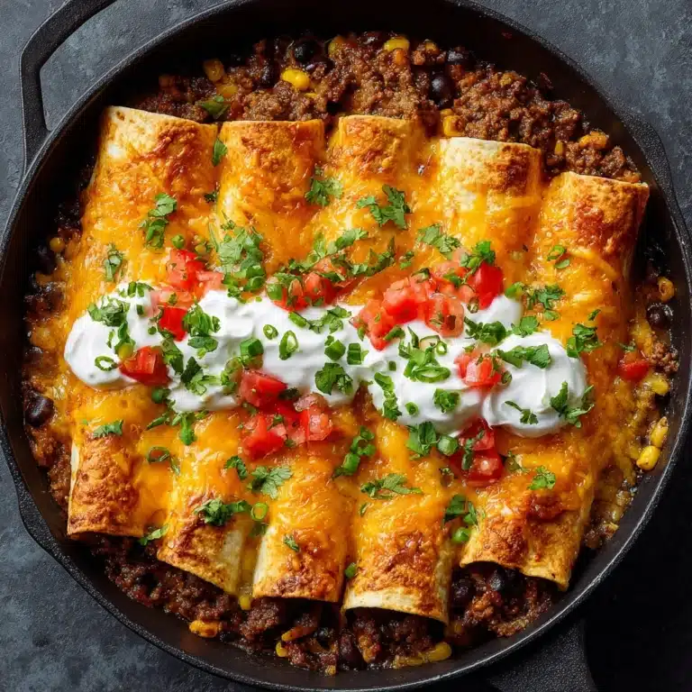 Beef Skillet Enchiladas Recipe