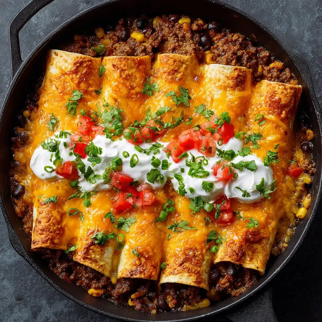 Beef Skillet Enchiladas Recipe