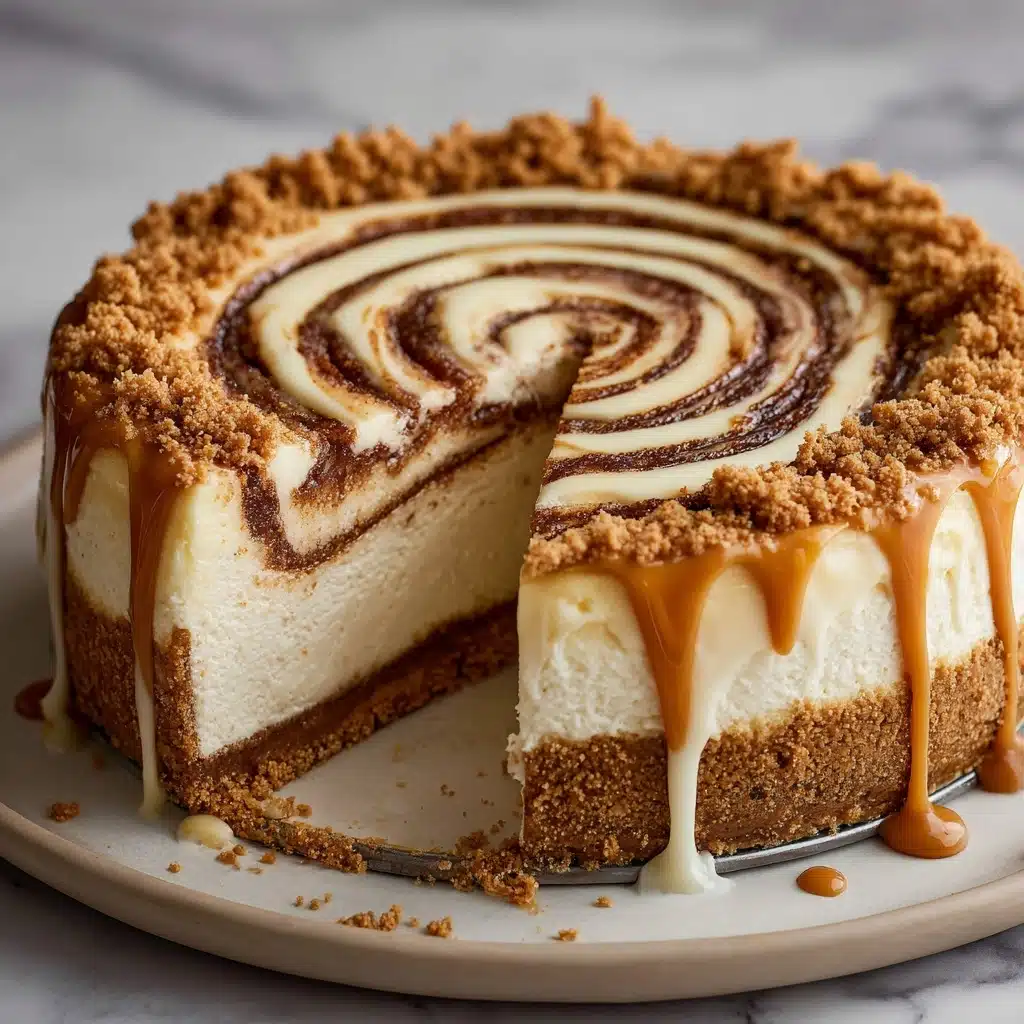 Cinnamon Roll Honeybun Cheesecake Recipe - Recipe Image
