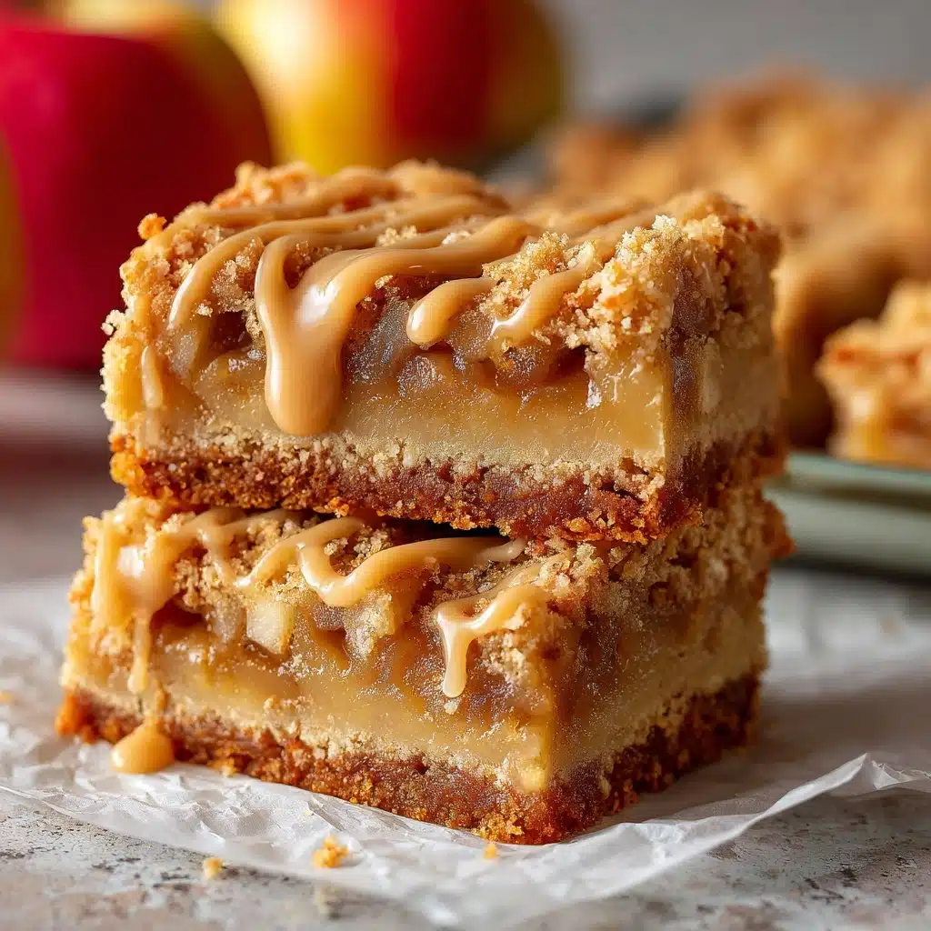 Maple Glazed Apple Blondies Recipe - Recipe Image