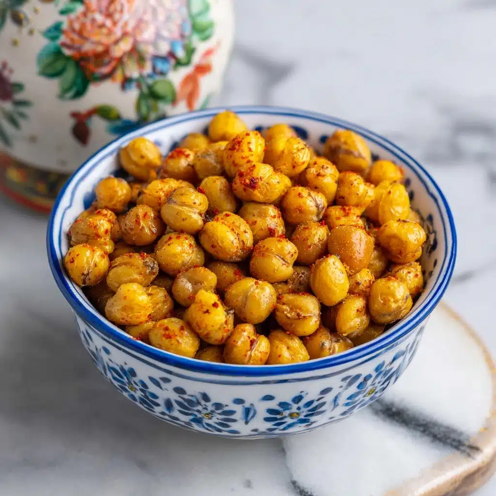 Crispy Curry Roasted Chickpeas for Delicious Healthy Snacks Recipe - Recipe Image