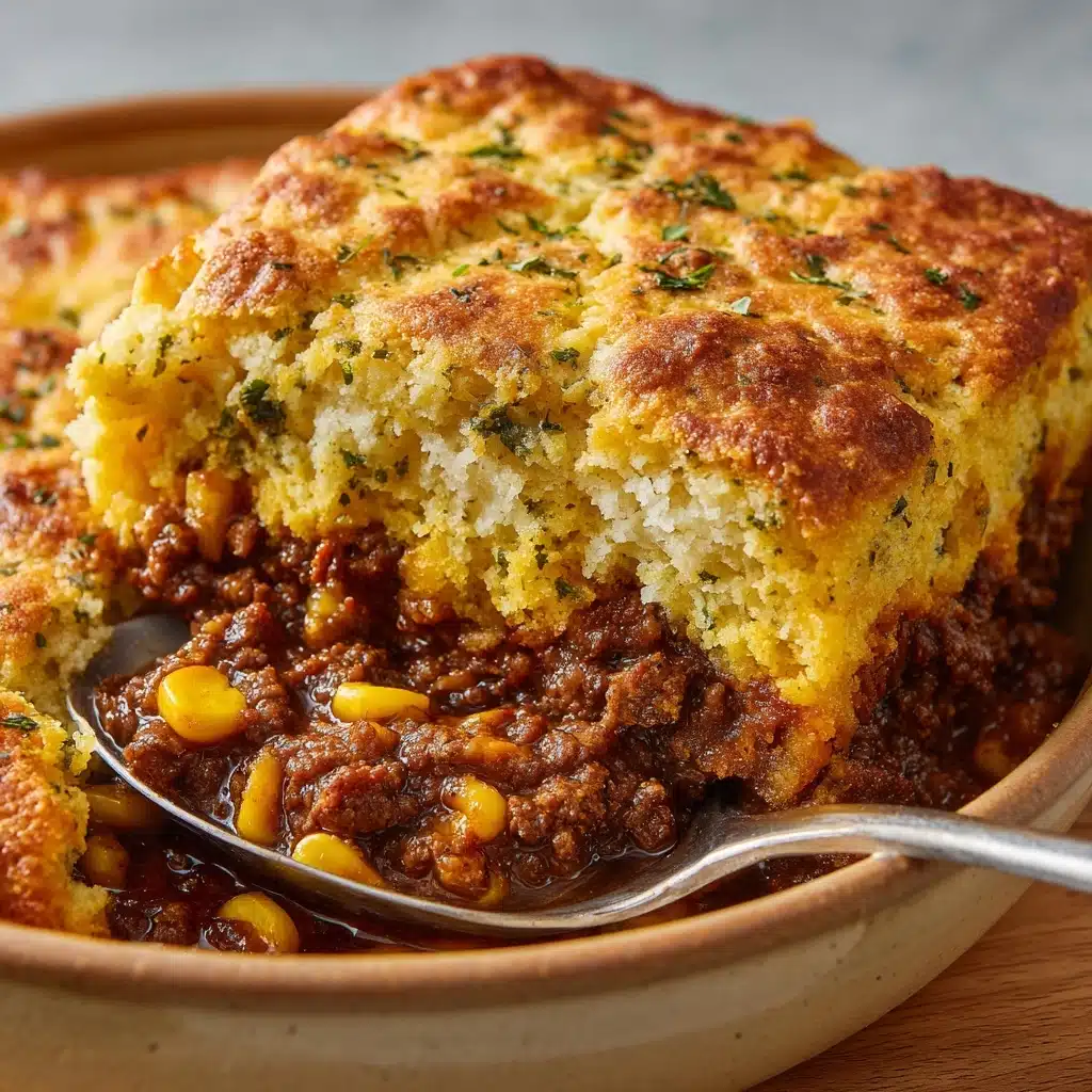 Easy Cowboy Cornbread Casserole Recipe - Recipe Image
