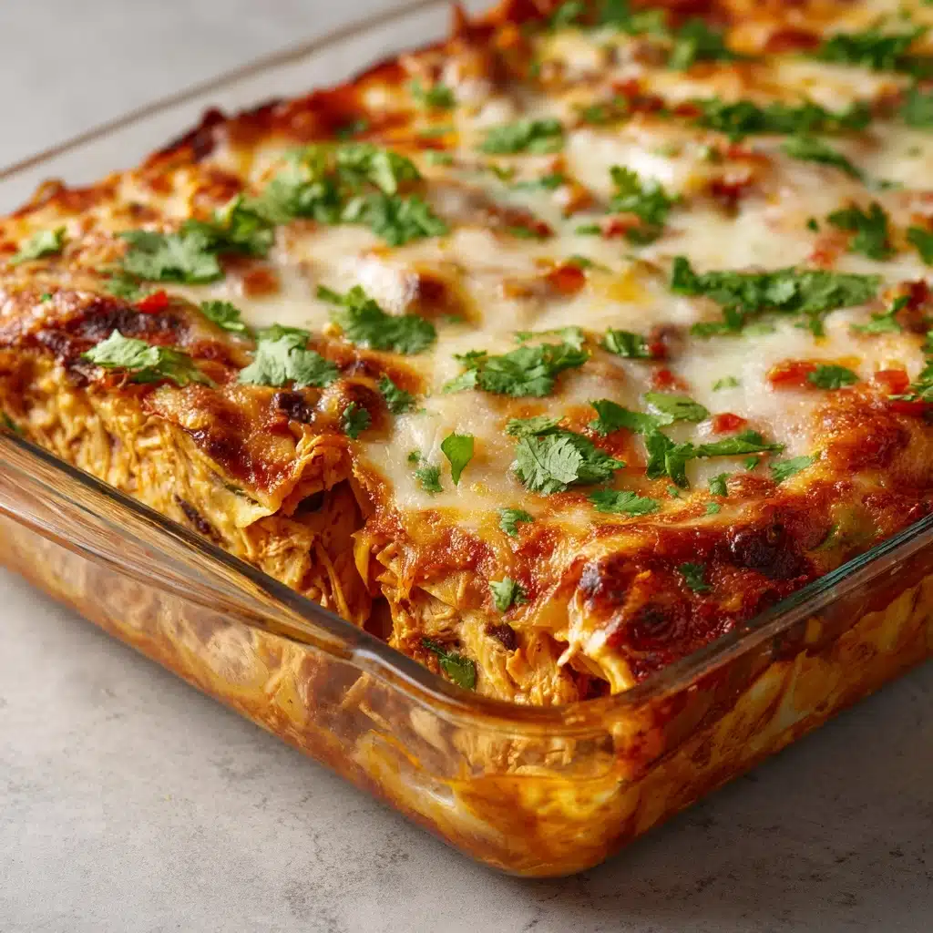 Easy Chicken Burrito Casserole Recipe - Recipe Image