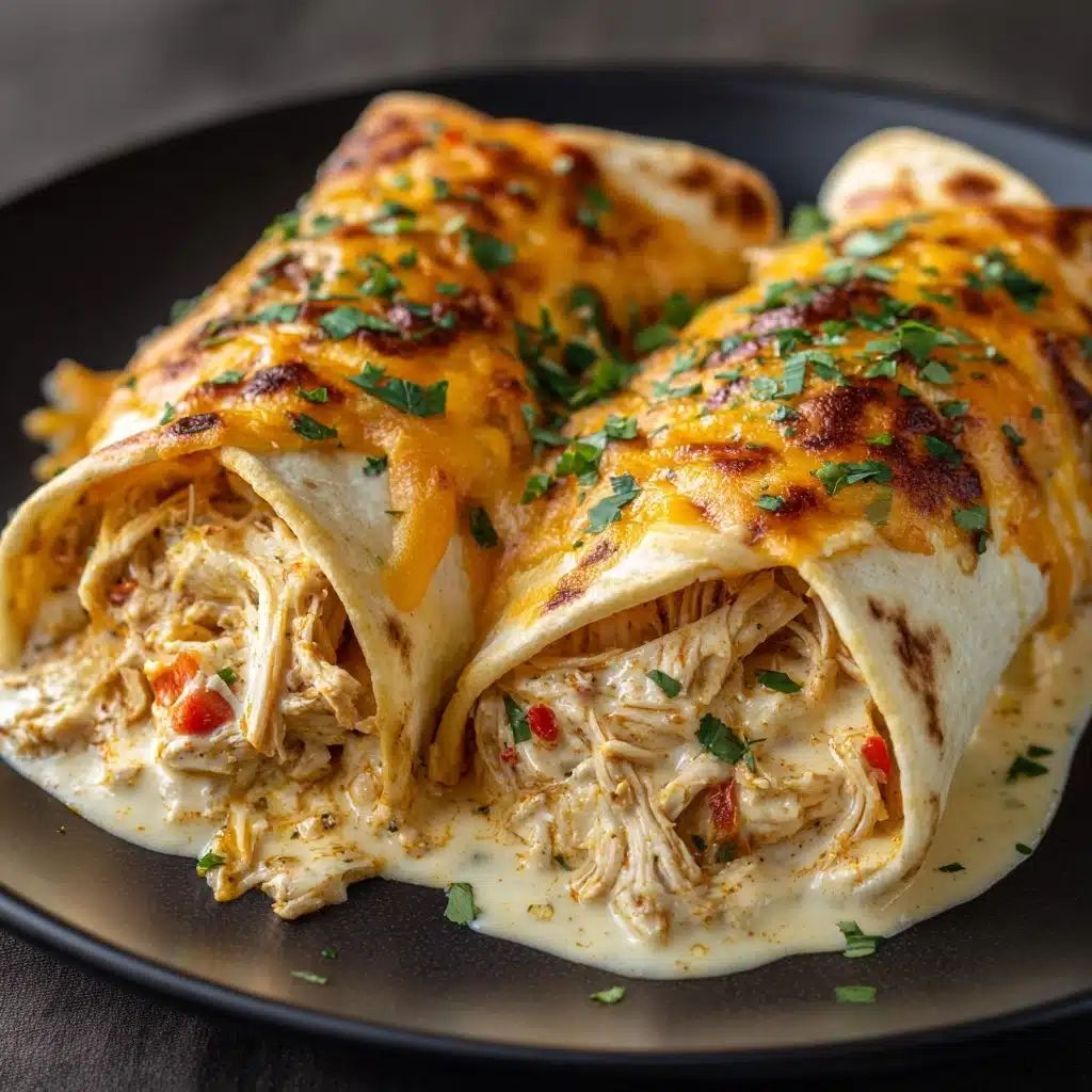 Cheesy Garlic Chicken Wraps Recipe - Recipe Image