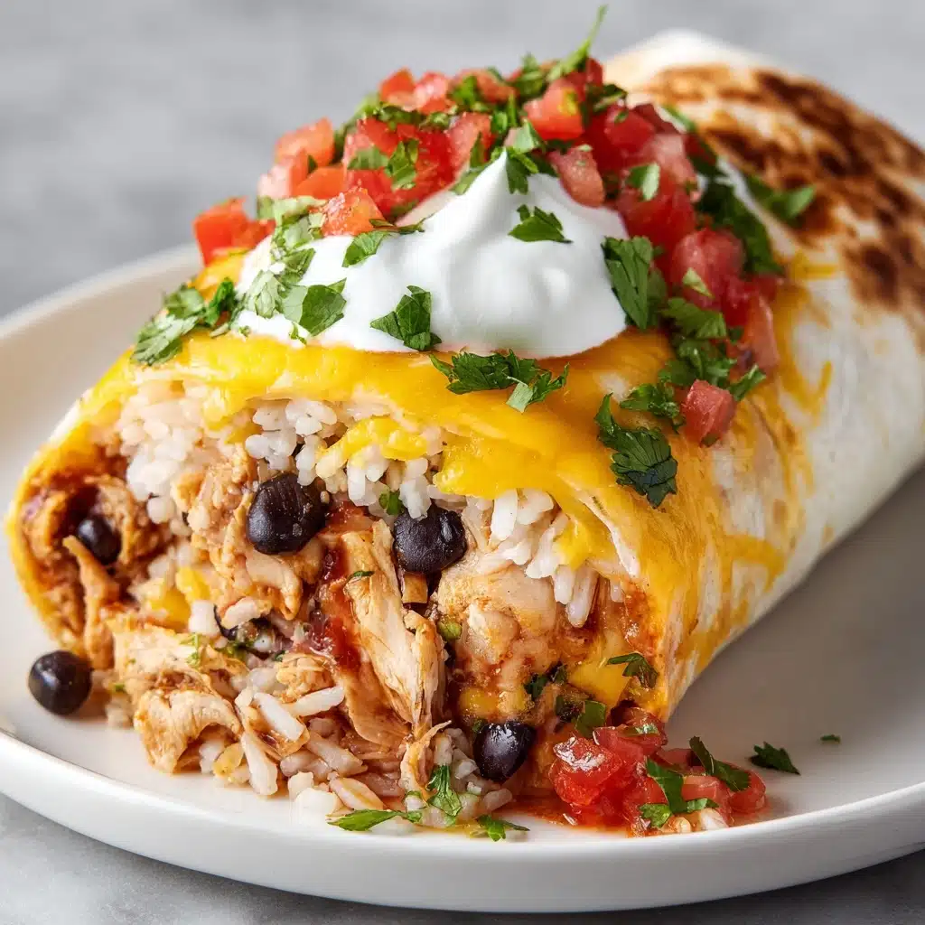 Smothered Baked Chicken Burritos Recipe - Recipe Image