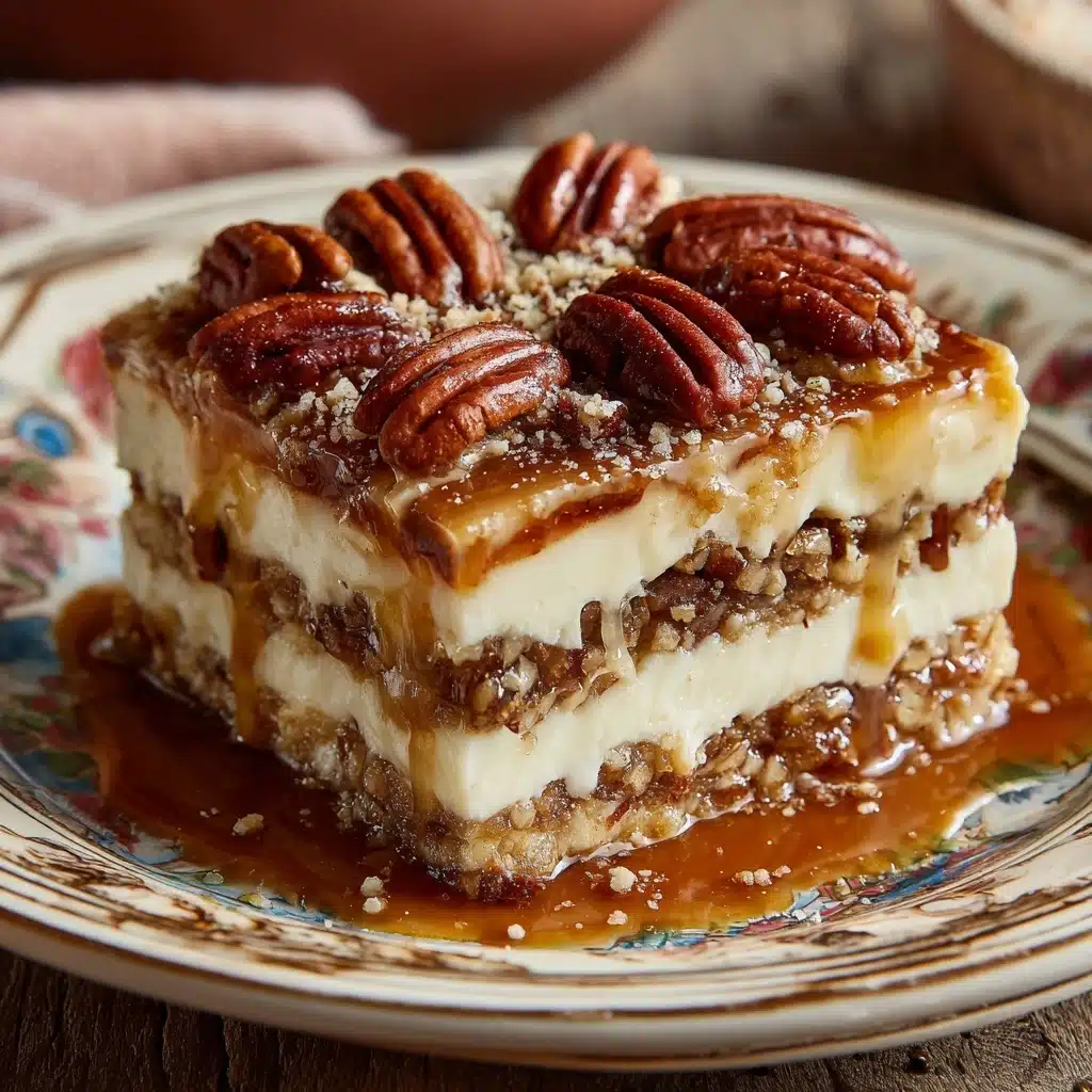 Decadent Pecan Pie Lasagna Recipe - Recipe Image