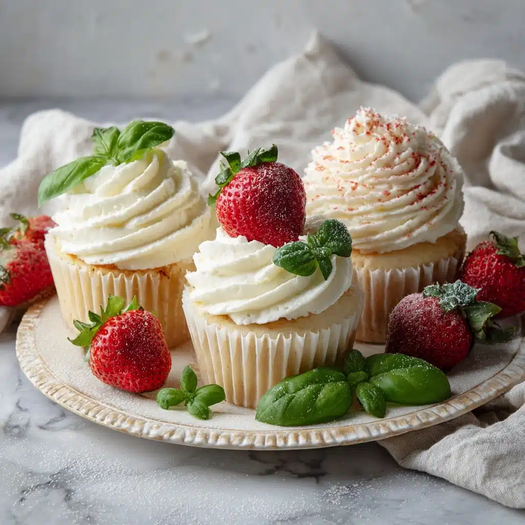 Strawberry Basil Cupcakes Recipe - Recipe Image