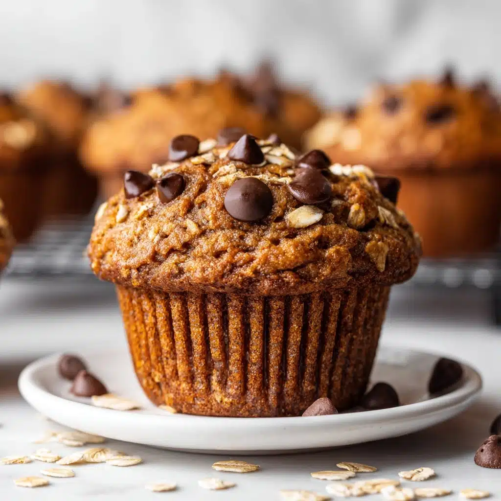 Oatmeal Chocolate Chip Greek Yogurt Muffins Recipe - Recipe Image