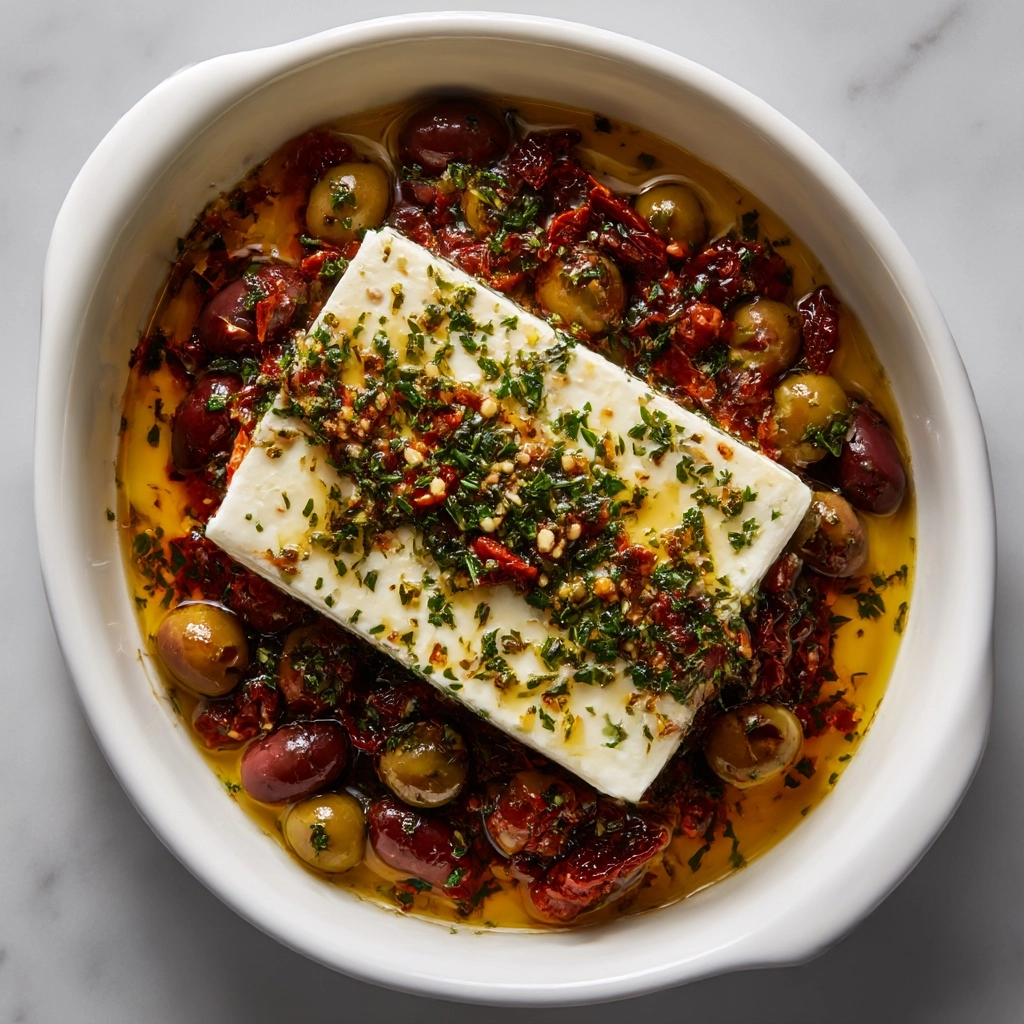 Mediterranean Baked Feta Recipe - Recipe Image