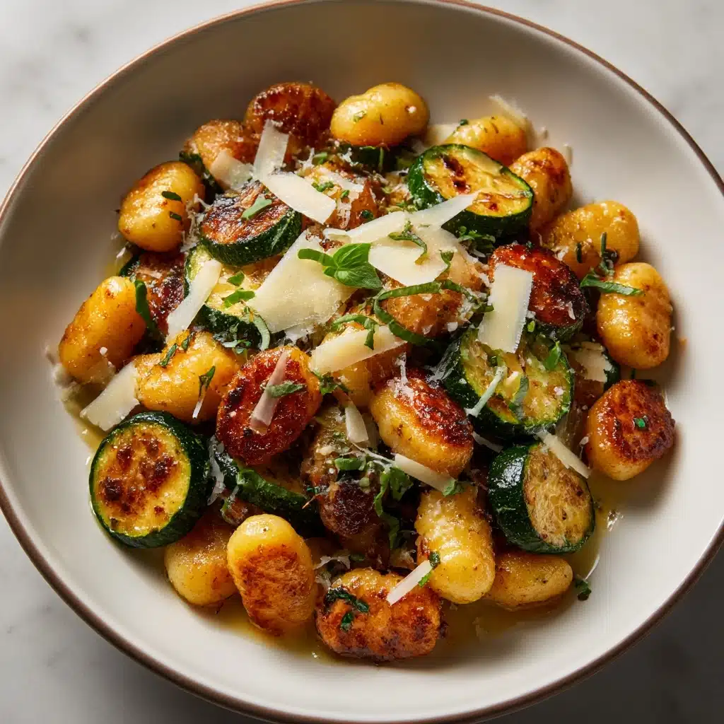 Lemon Basil Gnocchi with Zucchini Recipe - Recipe Image