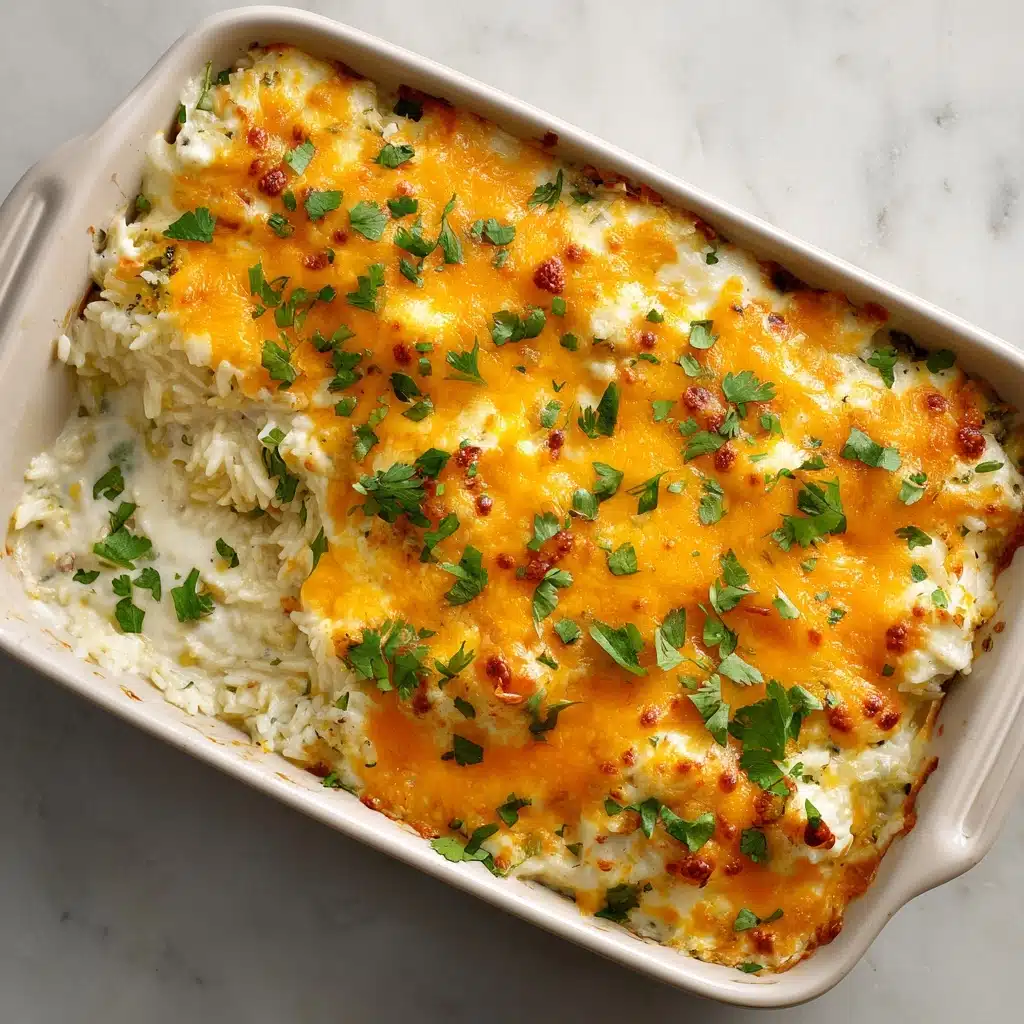Cheesy Chicken and Rice Casserole Recipe - Recipe Image