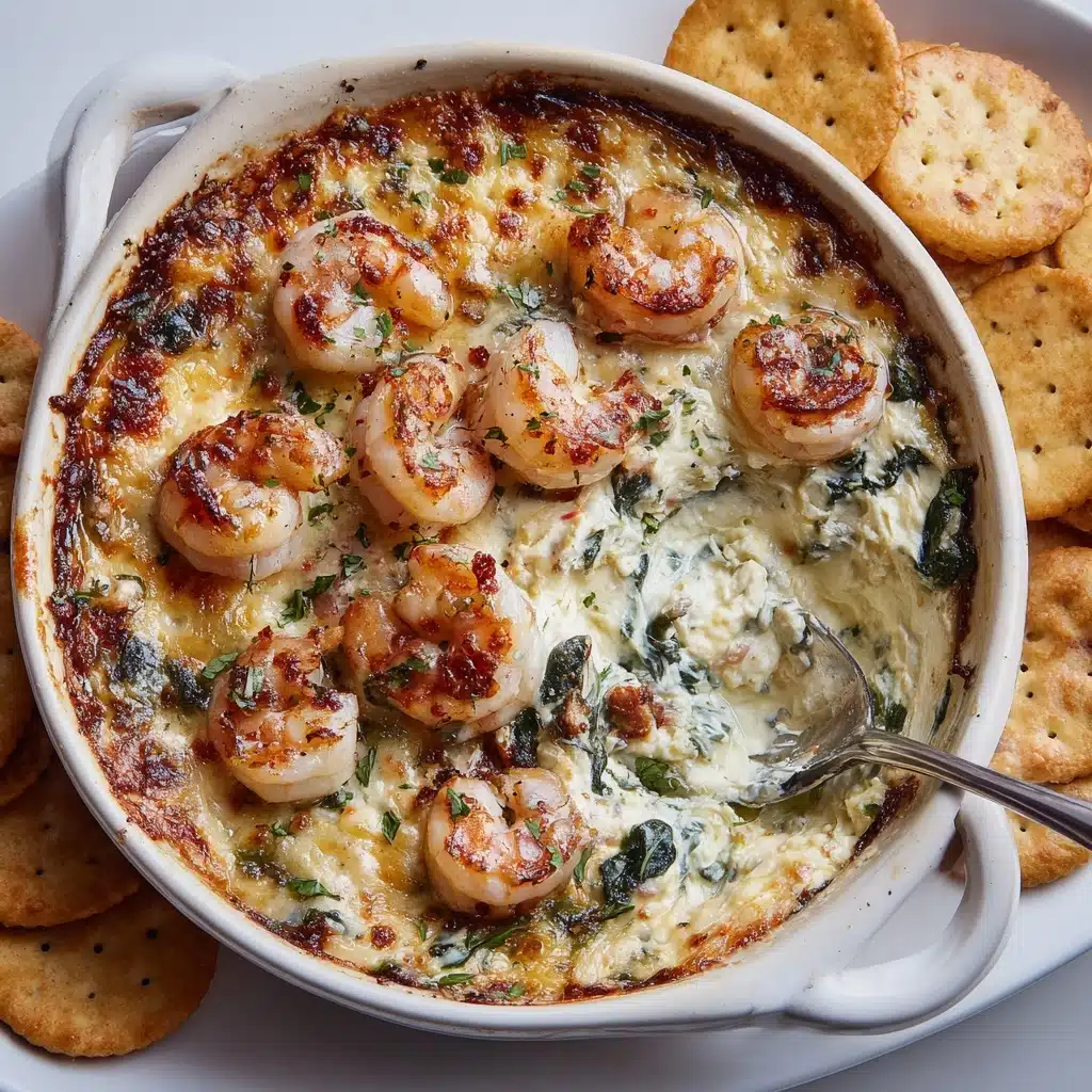 Cheesy and Creamy Shrimp & Crab Spinach Dip Recipe - Recipe Image