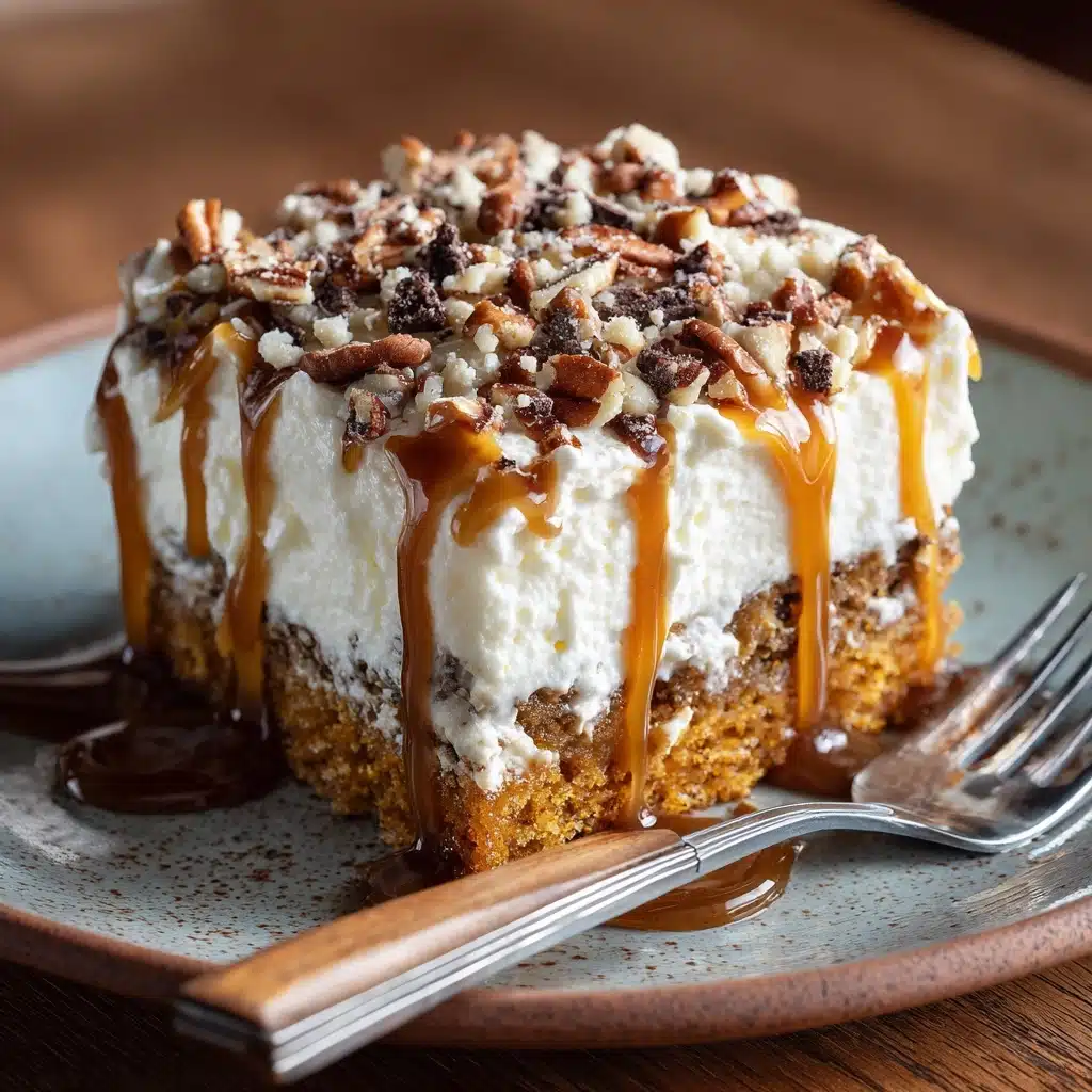 Pumpkin Caramel Poke Cake Recipe - Recipe Image