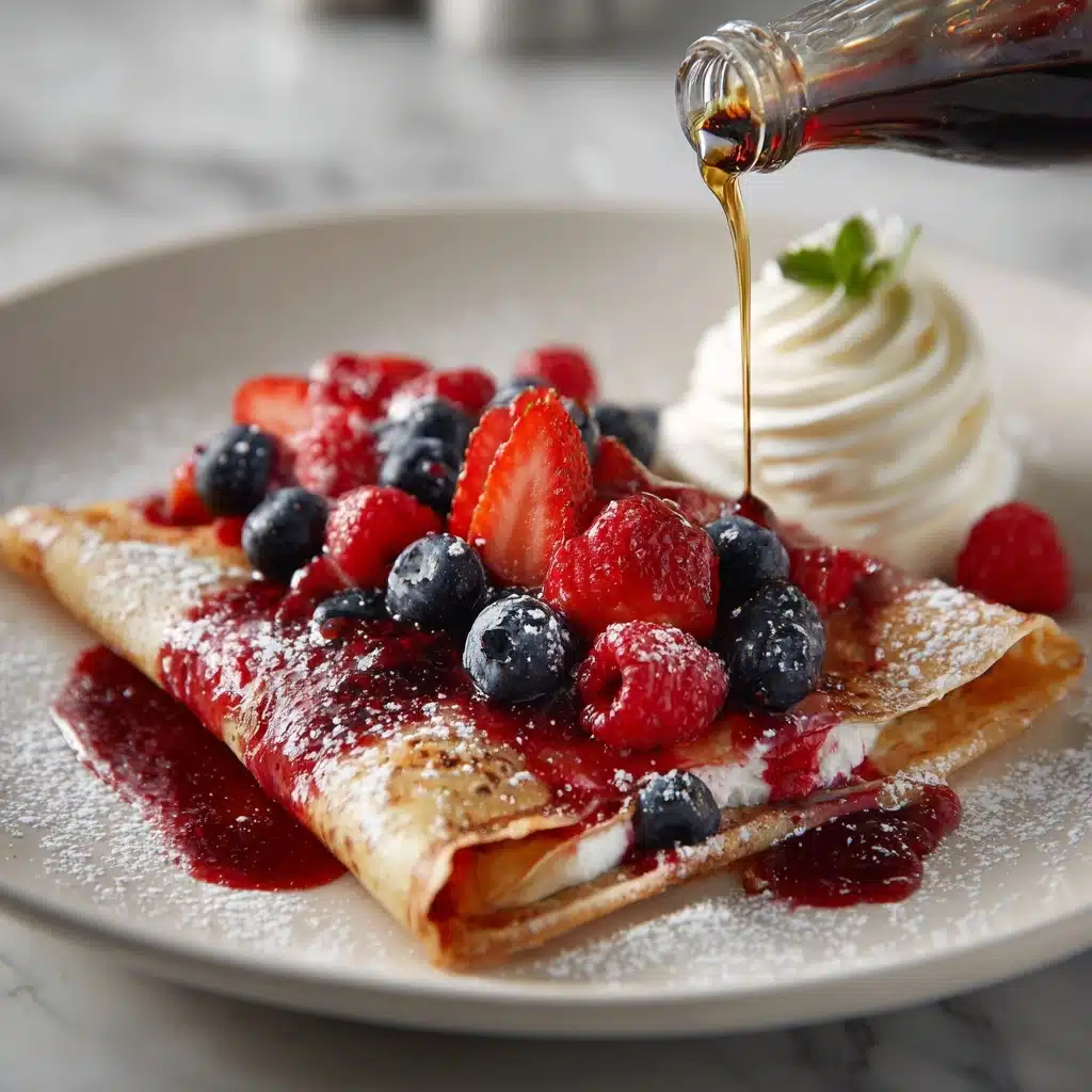 Berry-Topped Tapioca Crepes Recipe - Recipe Image