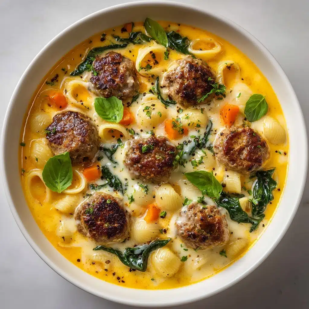 Creamy Italian Meatball Soup Recipe - Recipe Image