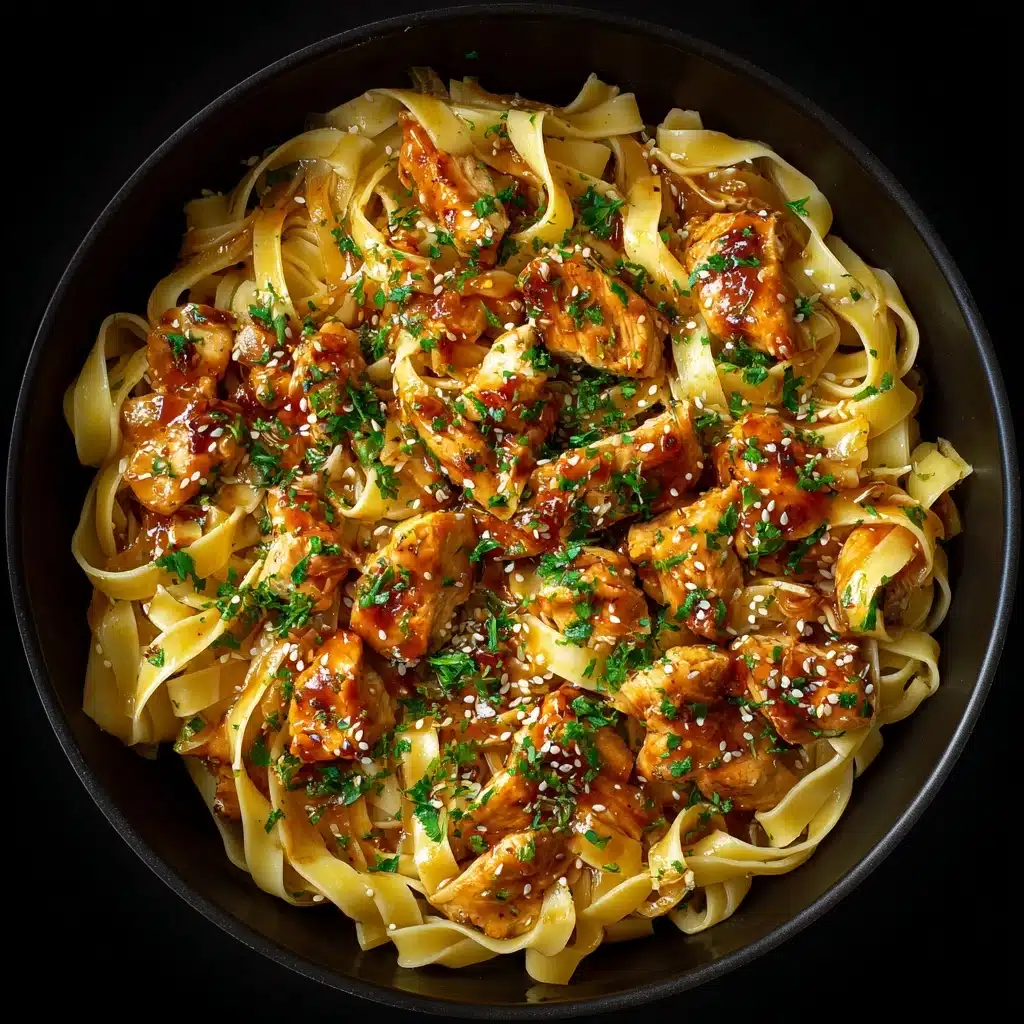 One-Pot Honey Garlic Chicken and Noodles Recipe
