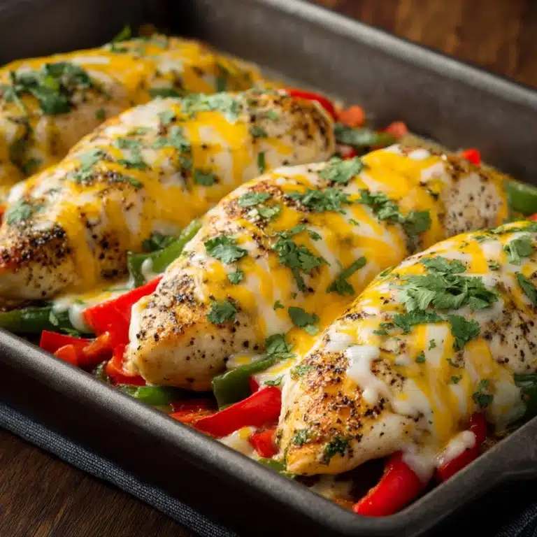 Cheesy Baked Fajita Chicken Recipe