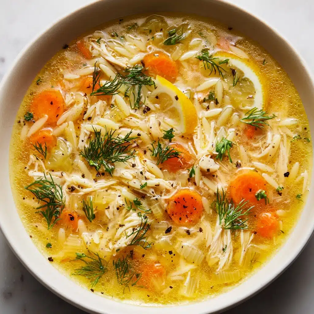 Mediterranean Lemon Chicken Soup Recipe - Recipe Image