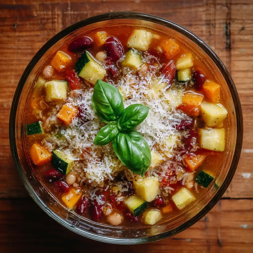 Homemade Minestrone Soup {Slow Cooker} Recipe - Recipe Image