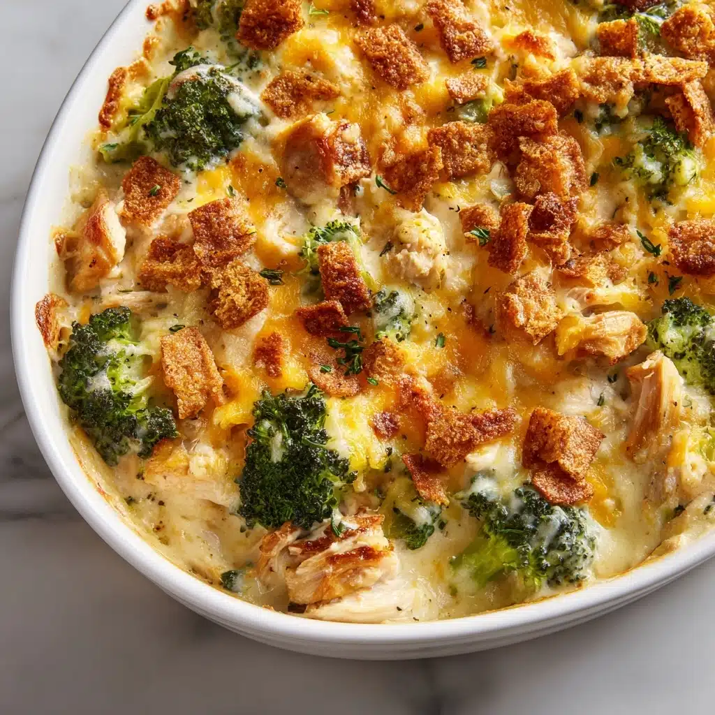 Easy Cheesy Chicken and Broccoli Casserole Recipe - Recipe Image