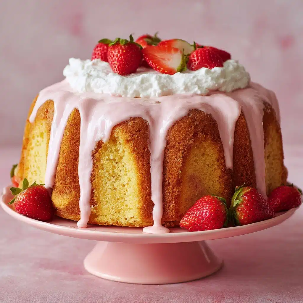 Strawberry Buttermilk Pound Cake Recipe