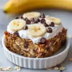 Baked Banana Chocolate Chip Oatmeal Recipe