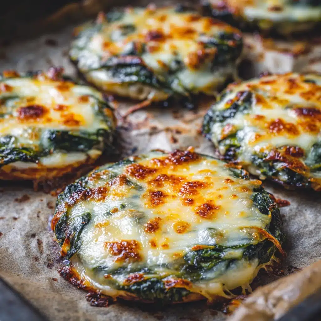 Spinach Dip Cheese Crisps Recipe