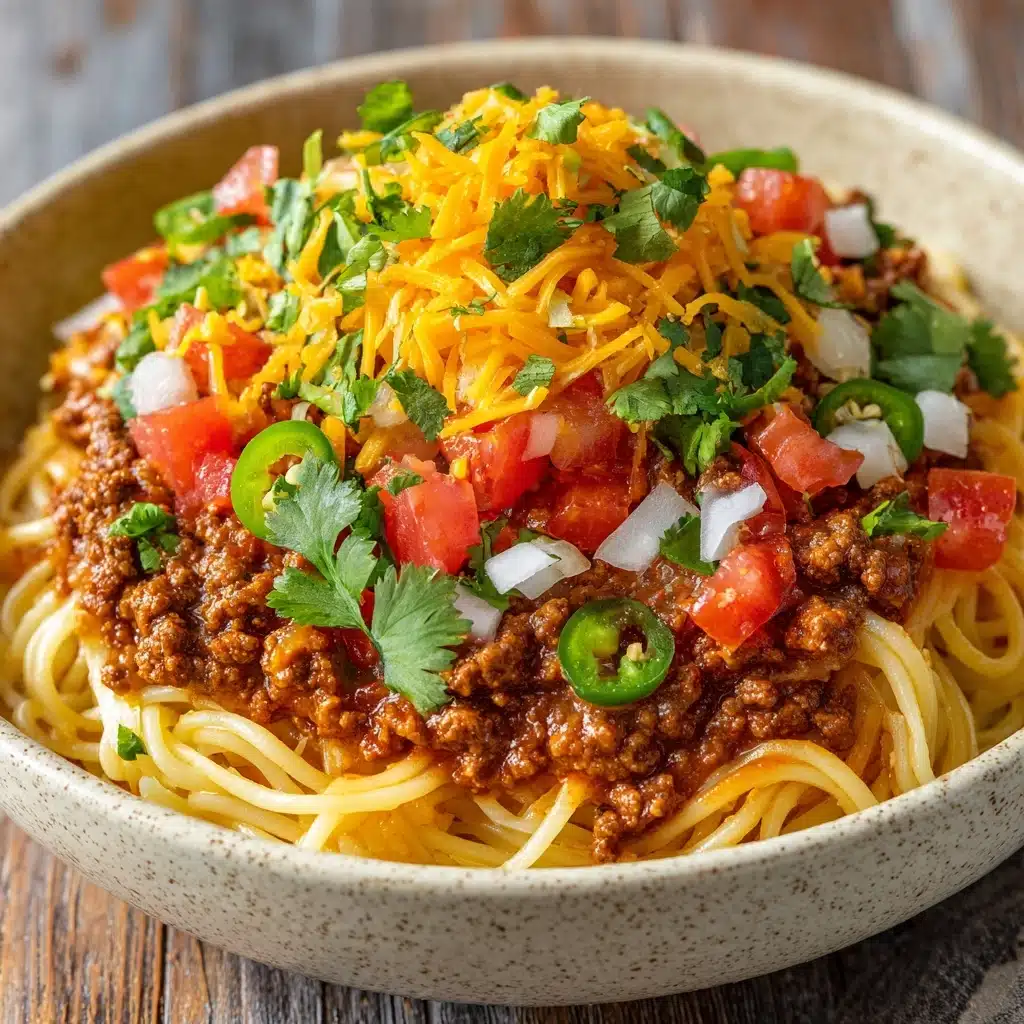The Best Taco Spaghetti Recipe - Recipe Image