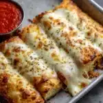Homemade Cheesy Breadsticks Recipe
